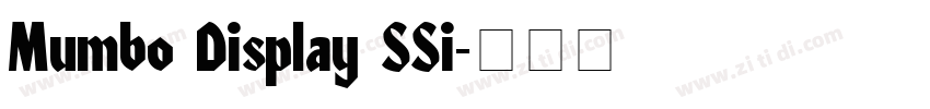 Mumbo Display SSi字体转换
